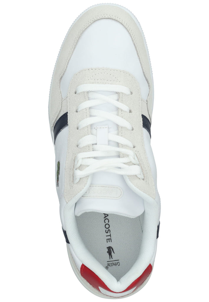 Lacoste Sneaker Leder/Textil Weiß/Blau