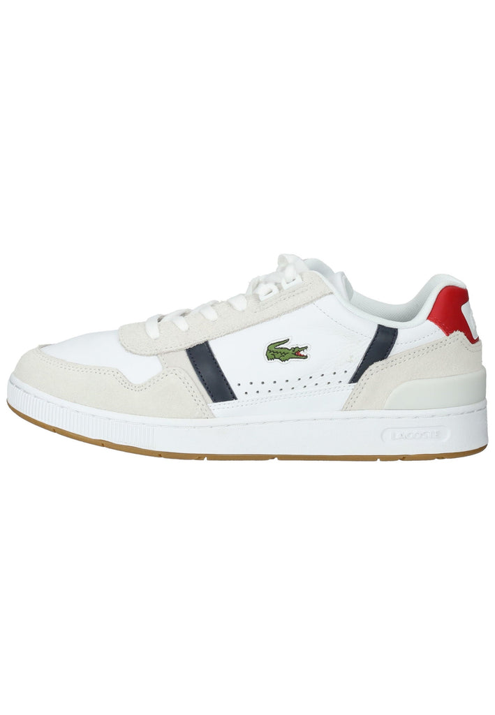 Lacoste Sneaker Leder/Textil Weiß/Blau
