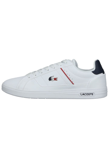Lacoste Sneaker Leder/Textil Weiß/Blau