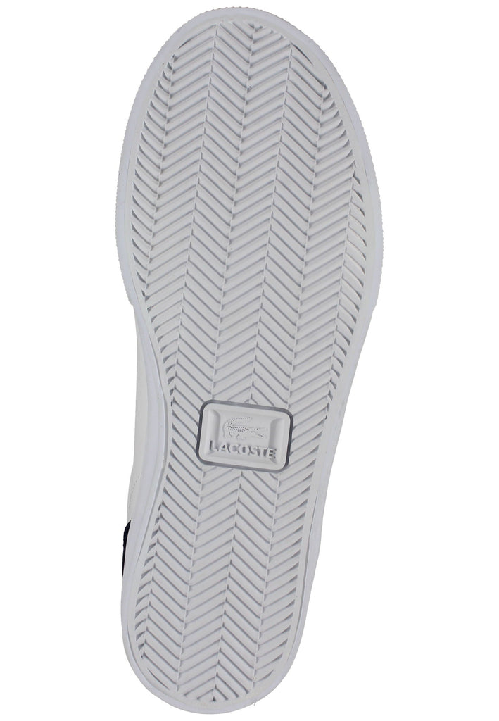 Lacoste Sneaker Leder/Textil Weiß/Blau