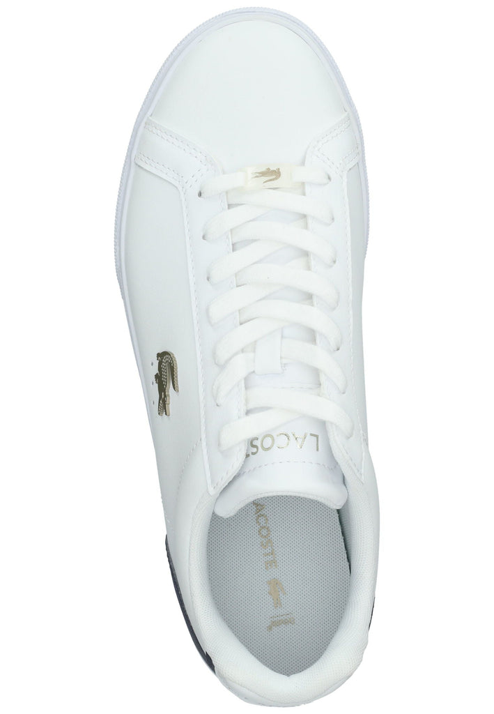 Lacoste Sneaker Leder/Textil Weiß/Blau