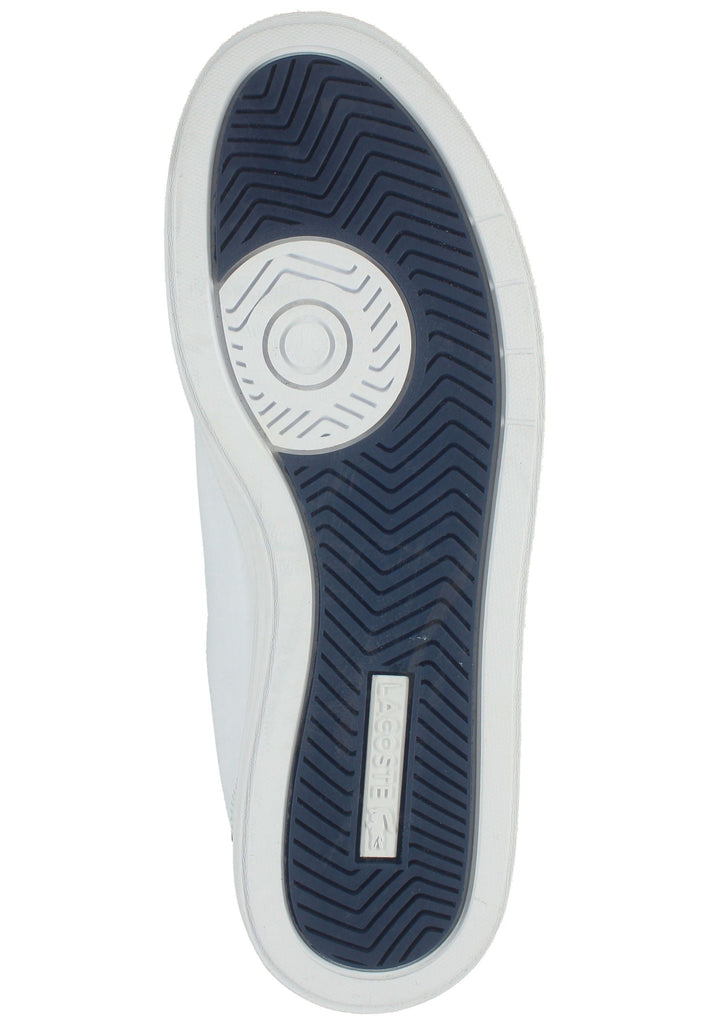 Lacoste Sneaker Leder/Textil Weiß/Blau