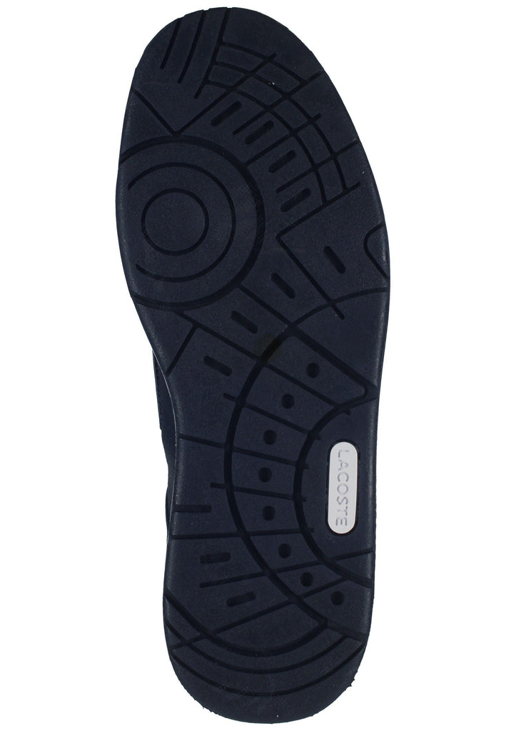 Lacoste Sneaker Leder/Textil Weiß/Blau