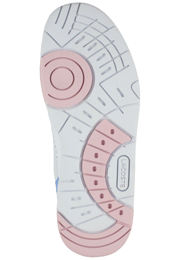 Lacoste Sneaker Leder/Textil Weiß/Blau