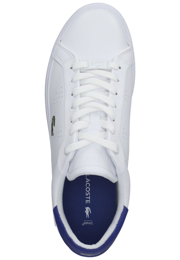 Lacoste Sneaker Leder/Textil Weiß/Blau