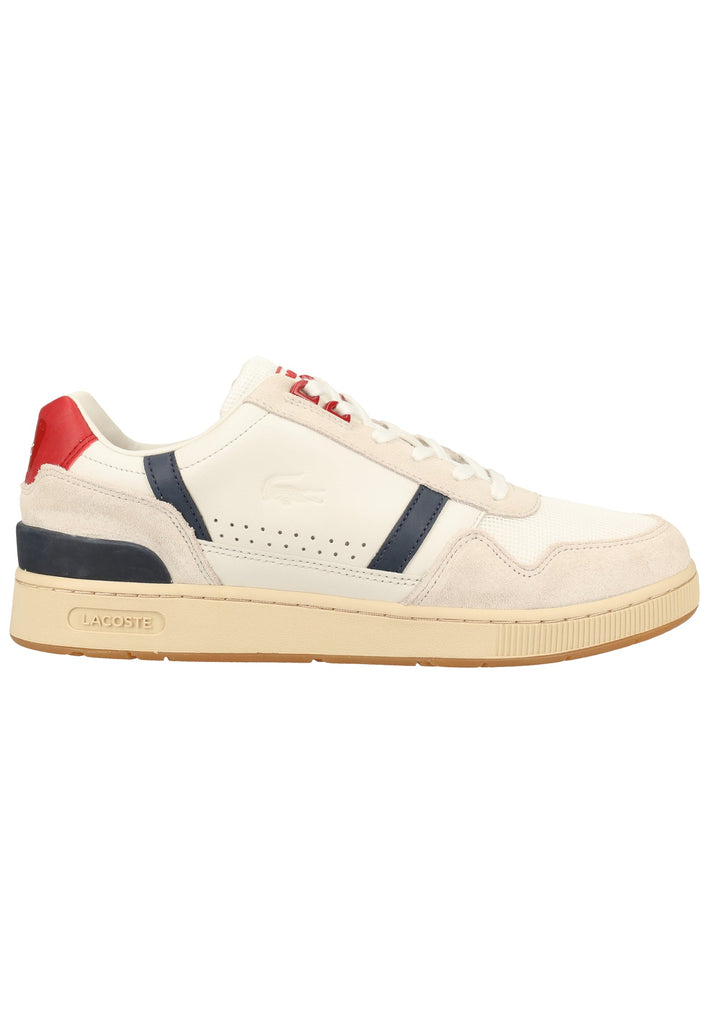 Lacoste Sneaker Leder/Textil Weiß/Blau