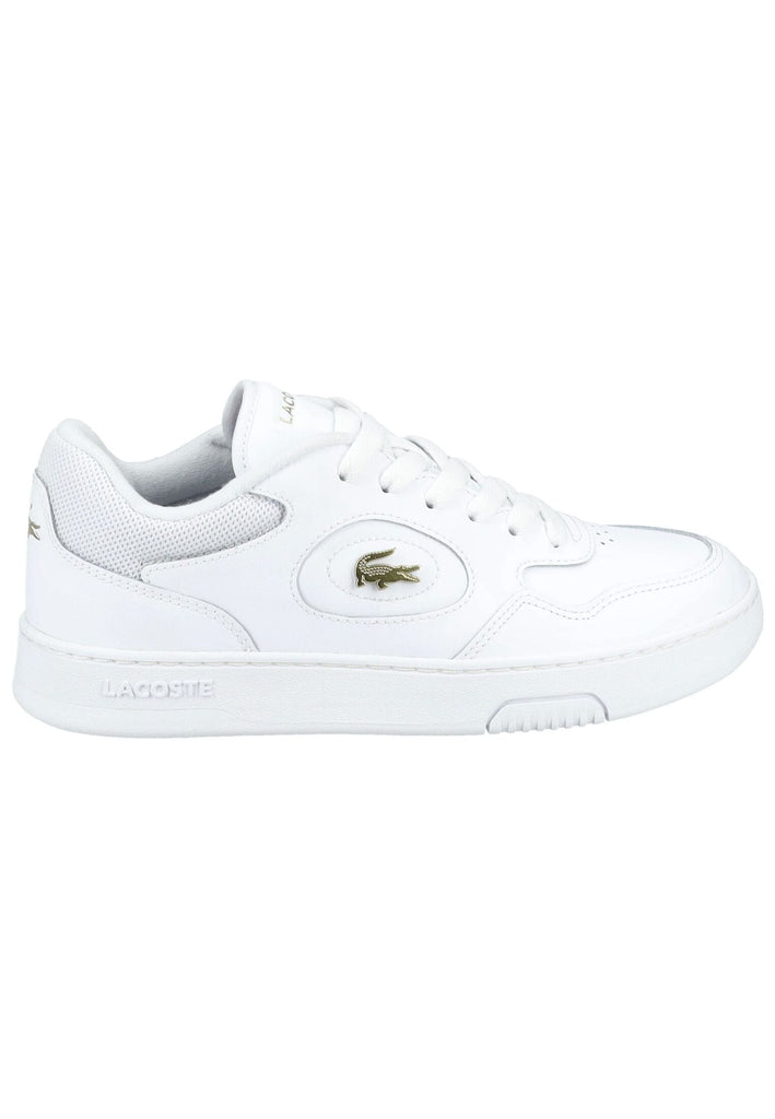 Lacoste Sneaker Leder/Textil Weiß/Gold