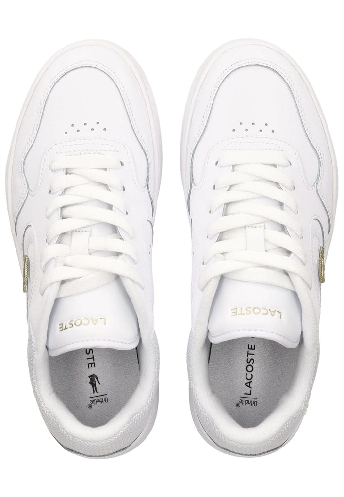 Lacoste Sneaker Leder/Textil Weiß/Gold