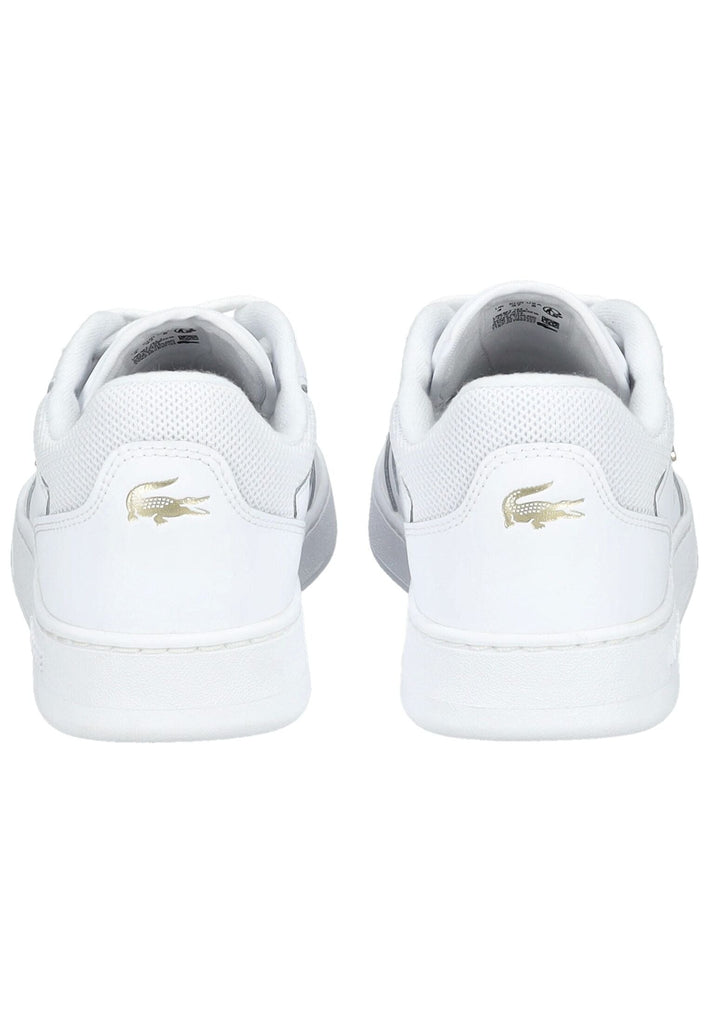 Lacoste Sneaker Leder/Textil Weiß/Gold