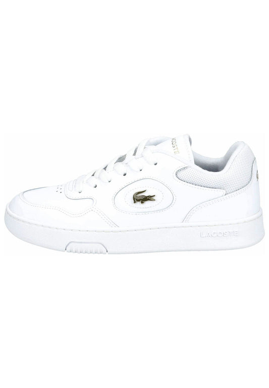 Lacoste Sneaker Leder/Textil Weiß/Gold
