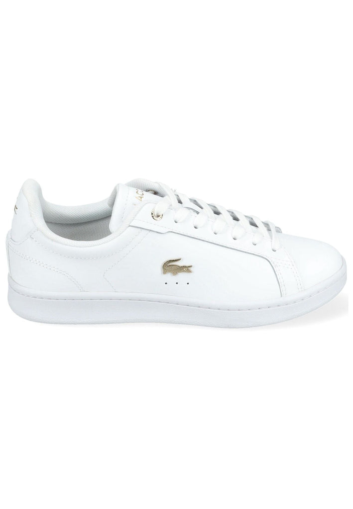 Lacoste Sneaker Leder/Textil Weiß/Gold
