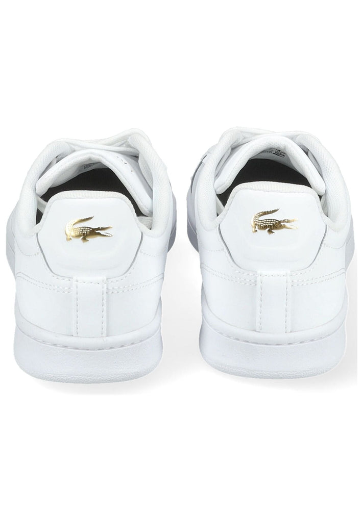 Lacoste Sneaker Leder/Textil Weiß/Gold