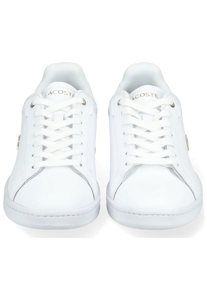 Lacoste Sneaker Leder/Textil Weiß/Gold