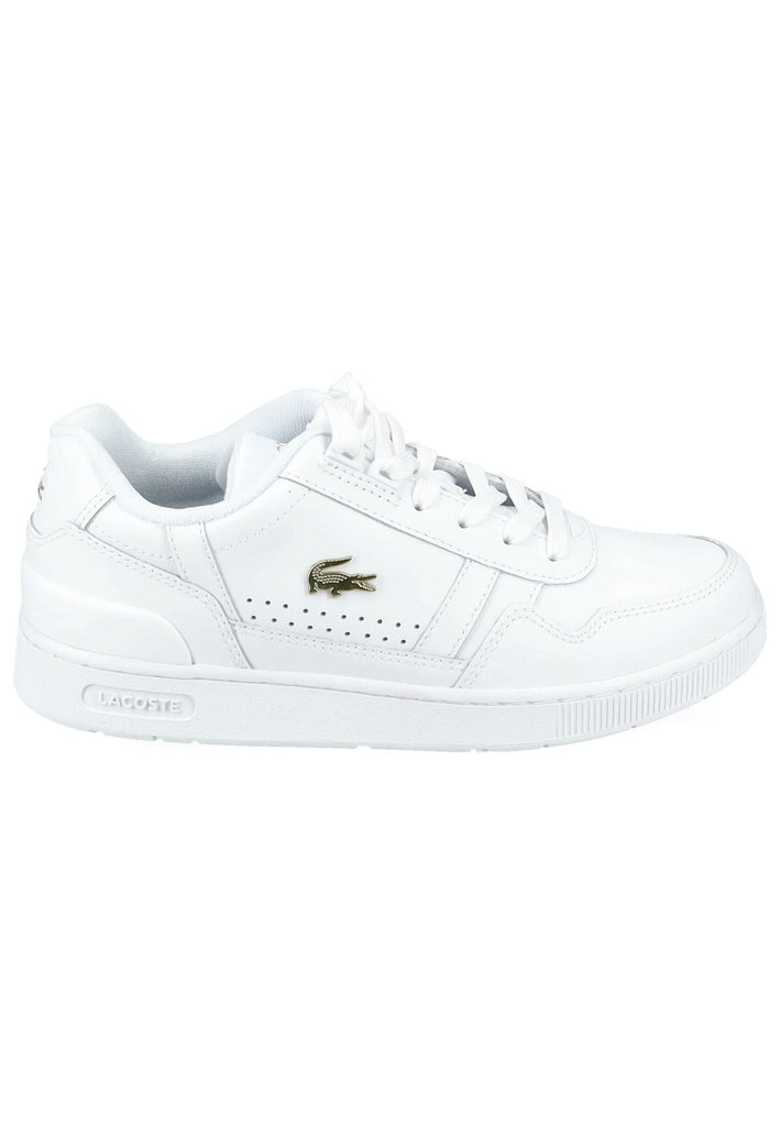 Lacoste Sneaker Leder/Textil Weiß/Gold