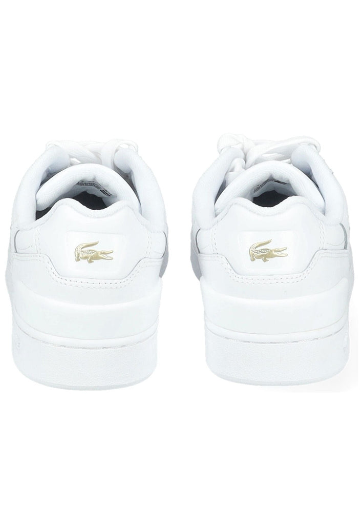 Lacoste Sneaker Leder/Textil Weiß/Gold