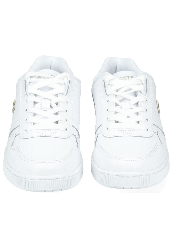 Lacoste Sneaker Leder/Textil Weiß/Gold