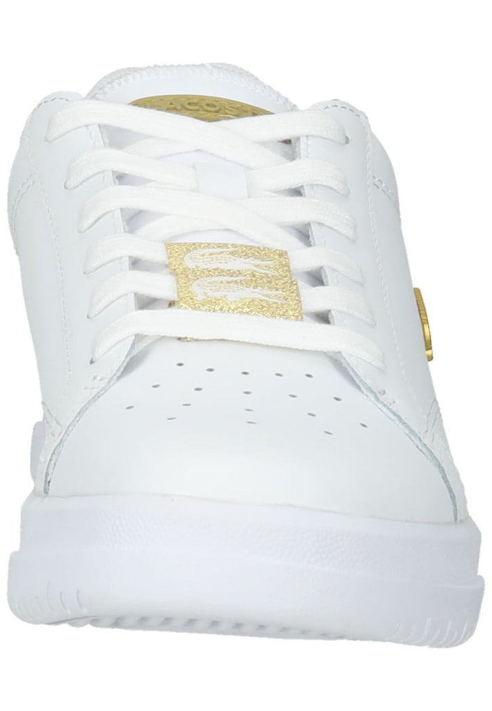 Lacoste Sneaker Leder/Textil Weiß/Gold