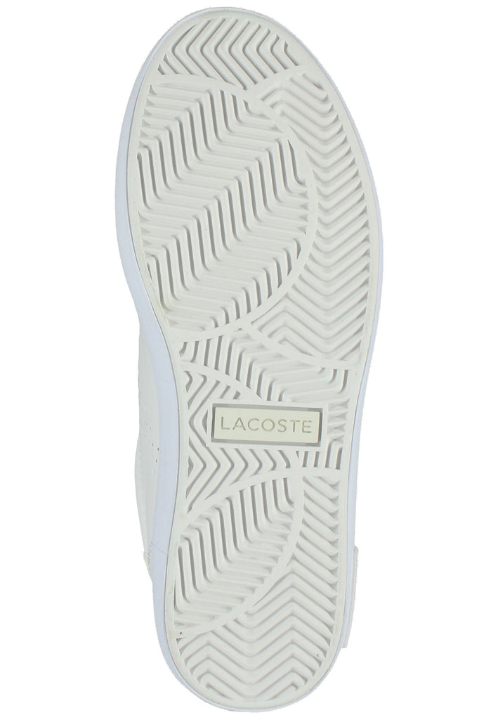 Lacoste Sneaker Leder/Textil Weiß/Gold