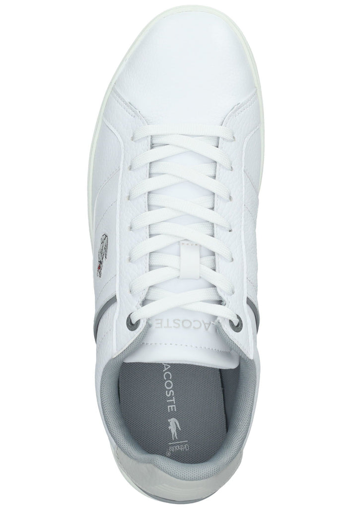 Lacoste Sneaker Leder/Textil Weiß/Grau