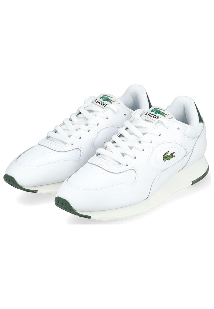 Lacoste Sneaker Leder/Textil Weiß/Grün