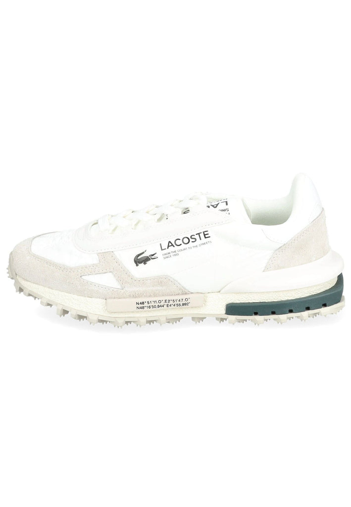 Lacoste Sneaker Leder/Textil Weiß/Grün