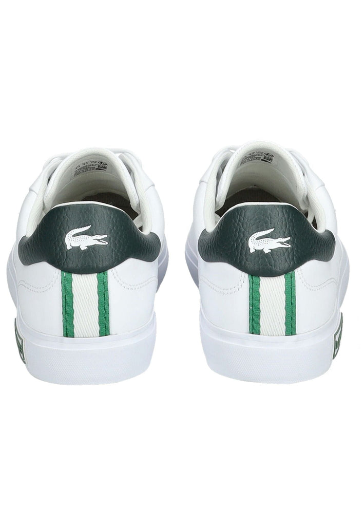Lacoste Sneaker Leder/Textil Weiß/Grün