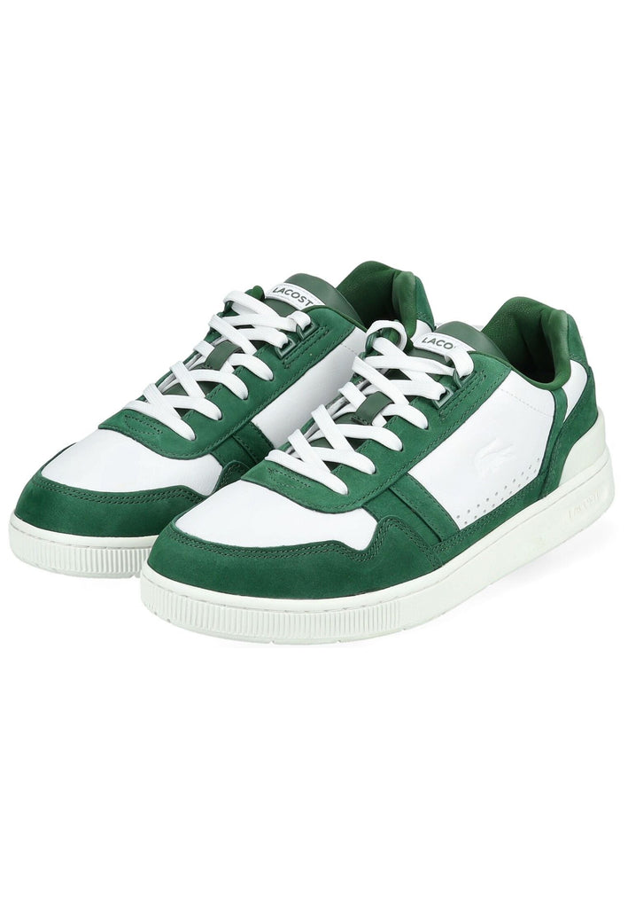 Lacoste Sneaker Leder/Textil Weiß/Grün