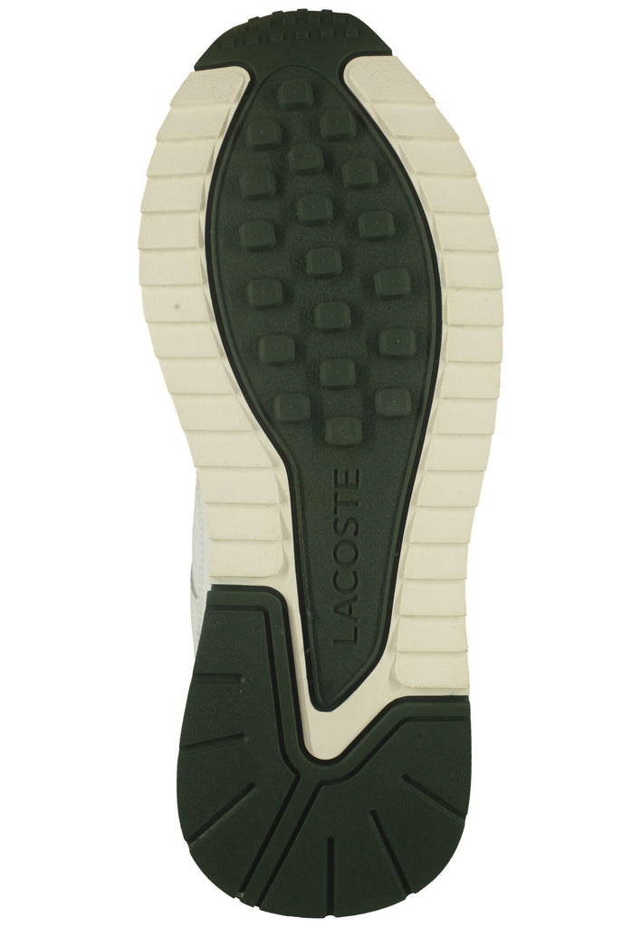 Lacoste Sneaker Leder/Textil Weiß/Grün