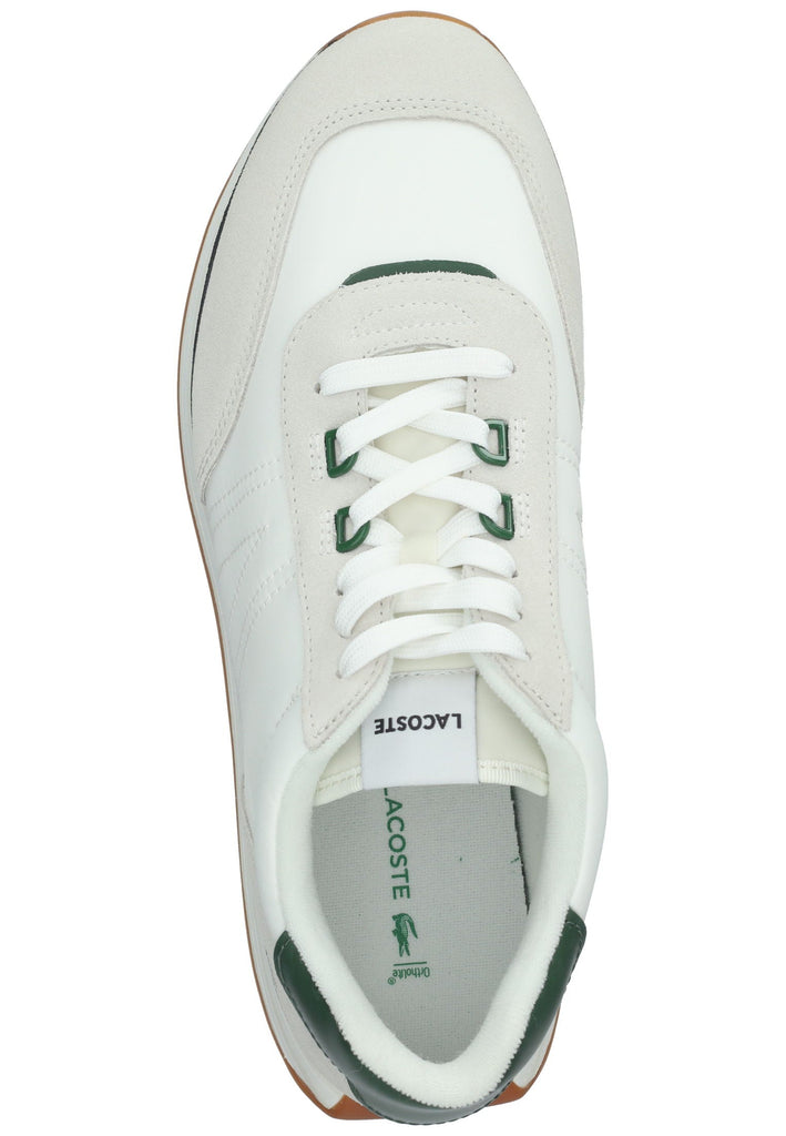 Lacoste Sneaker Leder/Textil Weiß/Grün