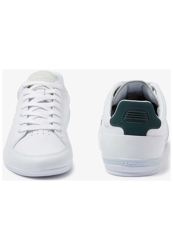 Lacoste Sneaker Leder/Textil Weiß/Grün