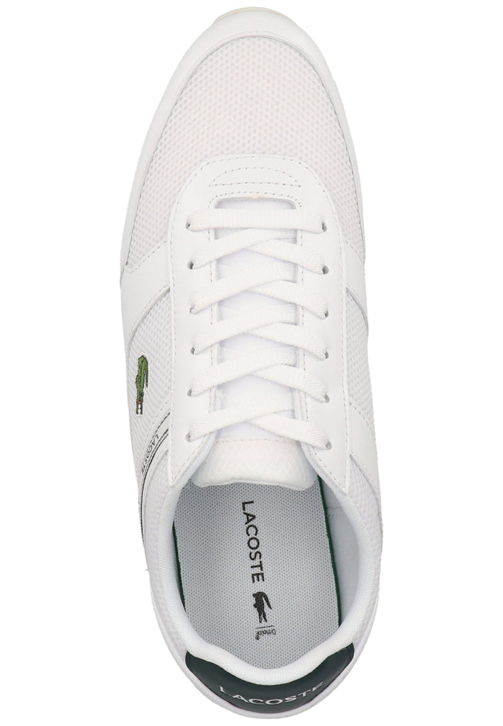 Lacoste Sneaker Leder/Textil Weiß/Grün