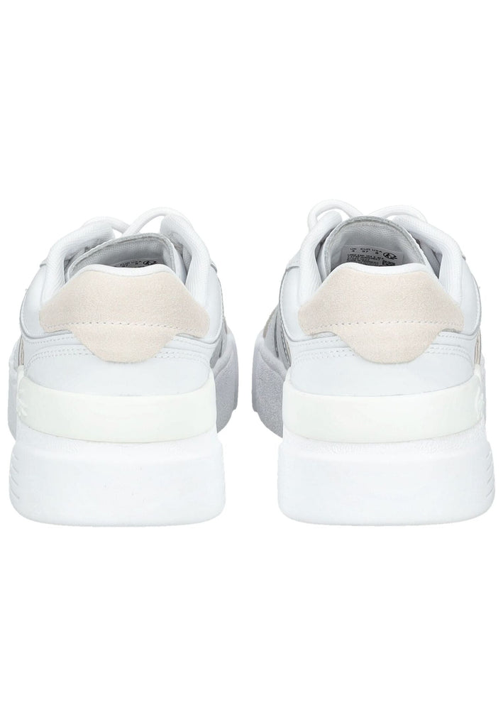 Lacoste Sneaker Leder/Textil Weiß Kombi