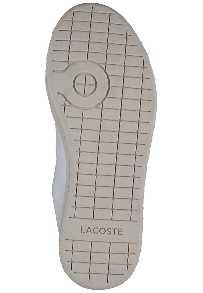Lacoste Sneaker Leder/Textil Weiß Kombi