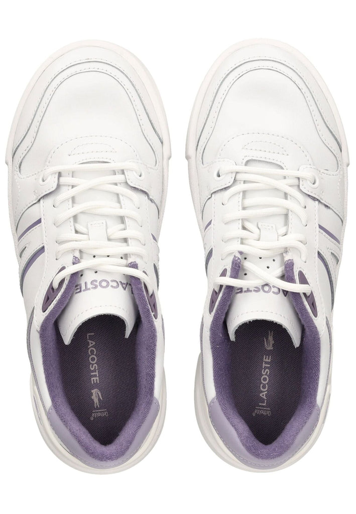 Lacoste Sneaker Leder/Textil Weiß/Lila