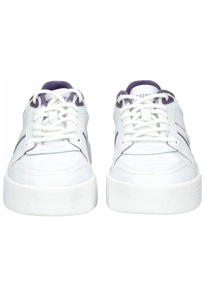 Lacoste Sneaker Leder/Textil Weiß/Lila