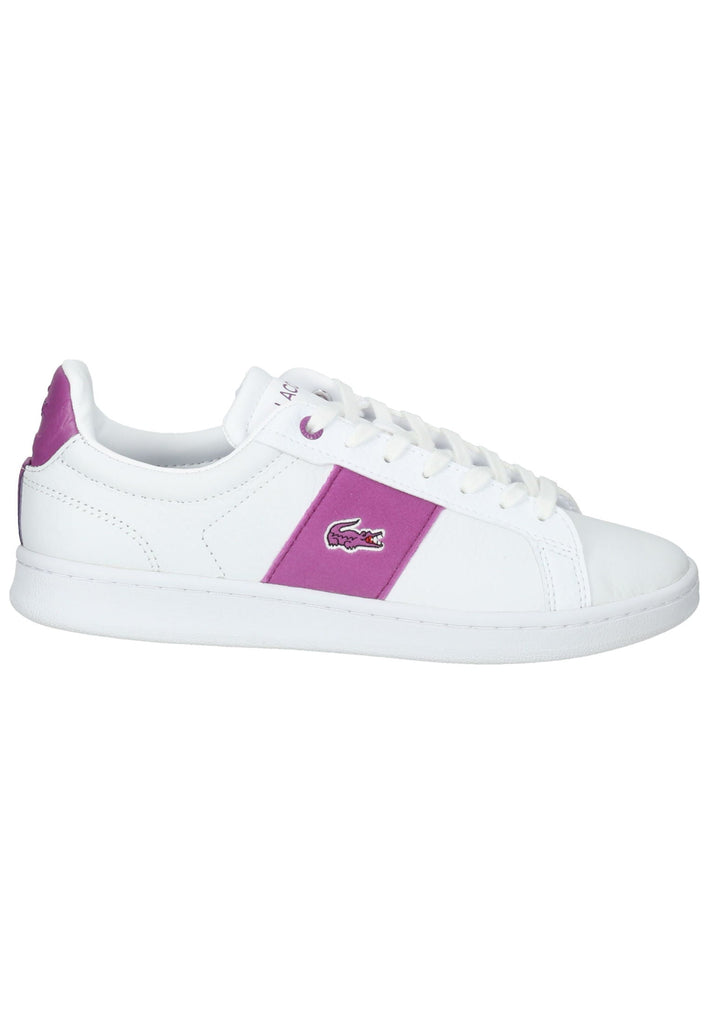 Lacoste Sneaker Leder/Textil Weiß/Lila