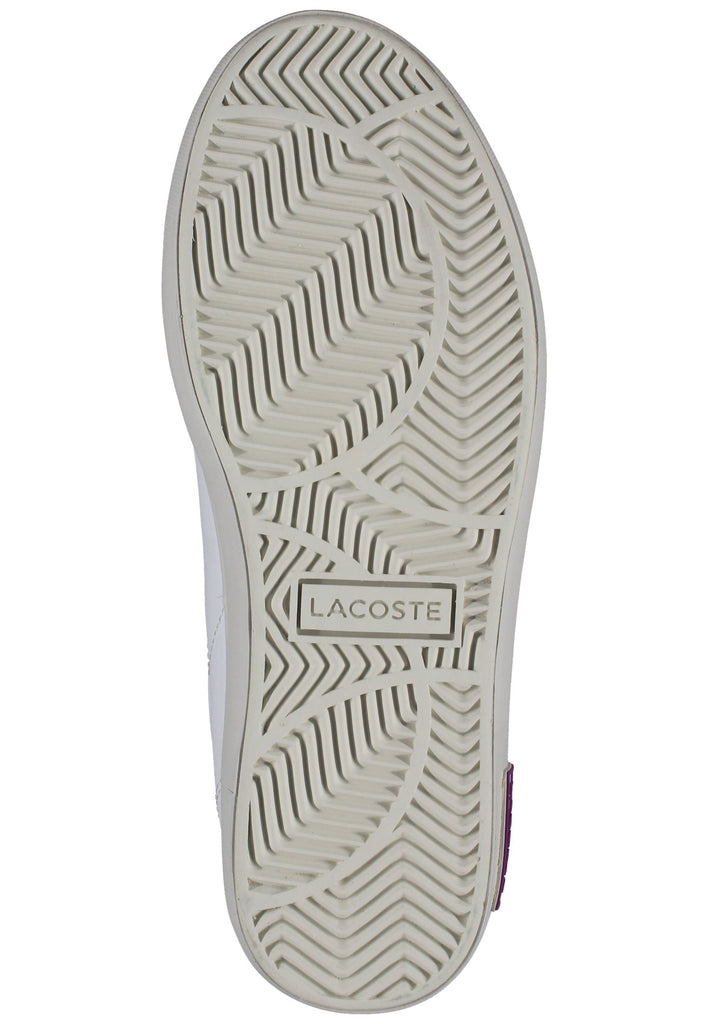 Lacoste Sneaker Leder/Textil Weiß/Lila