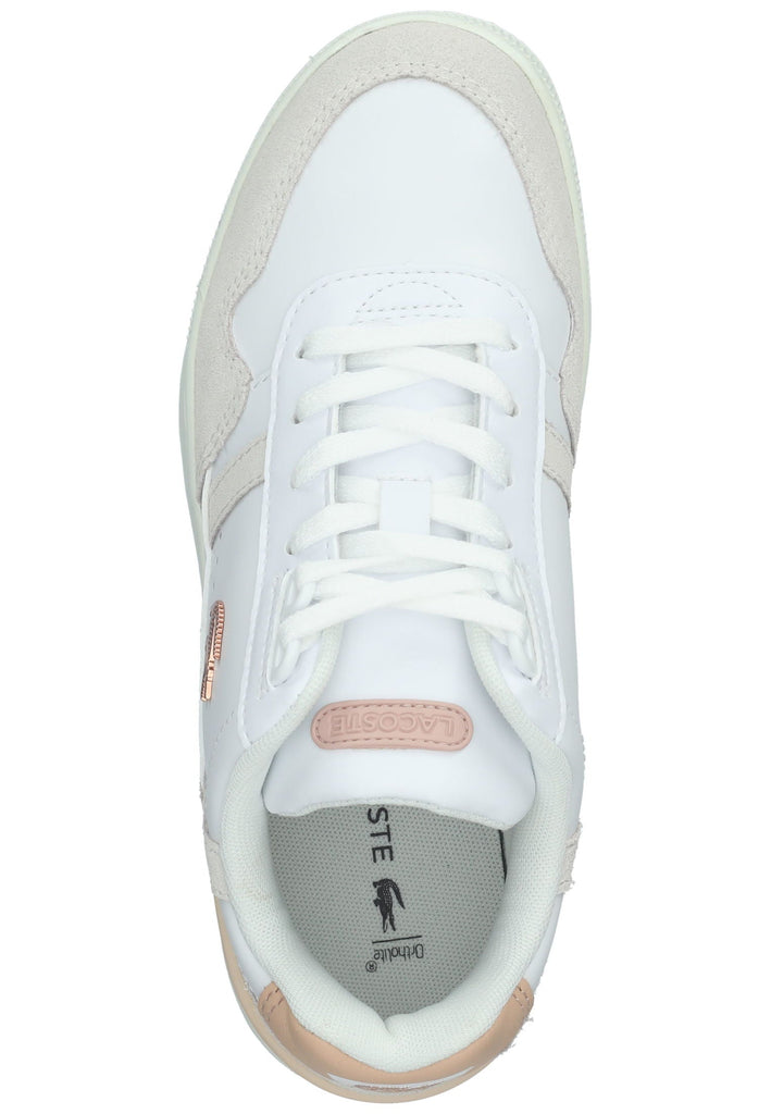 Lacoste Sneaker Leder/Textil Weiß/Pink