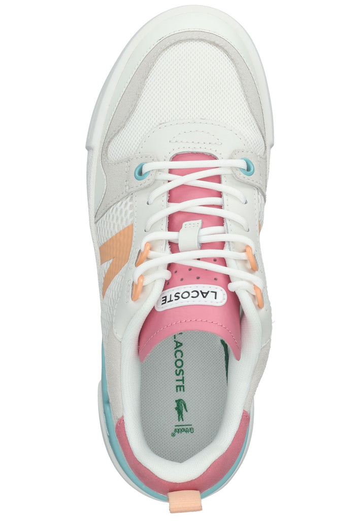 Lacoste Sneaker Leder/Textil Weiß/Pink