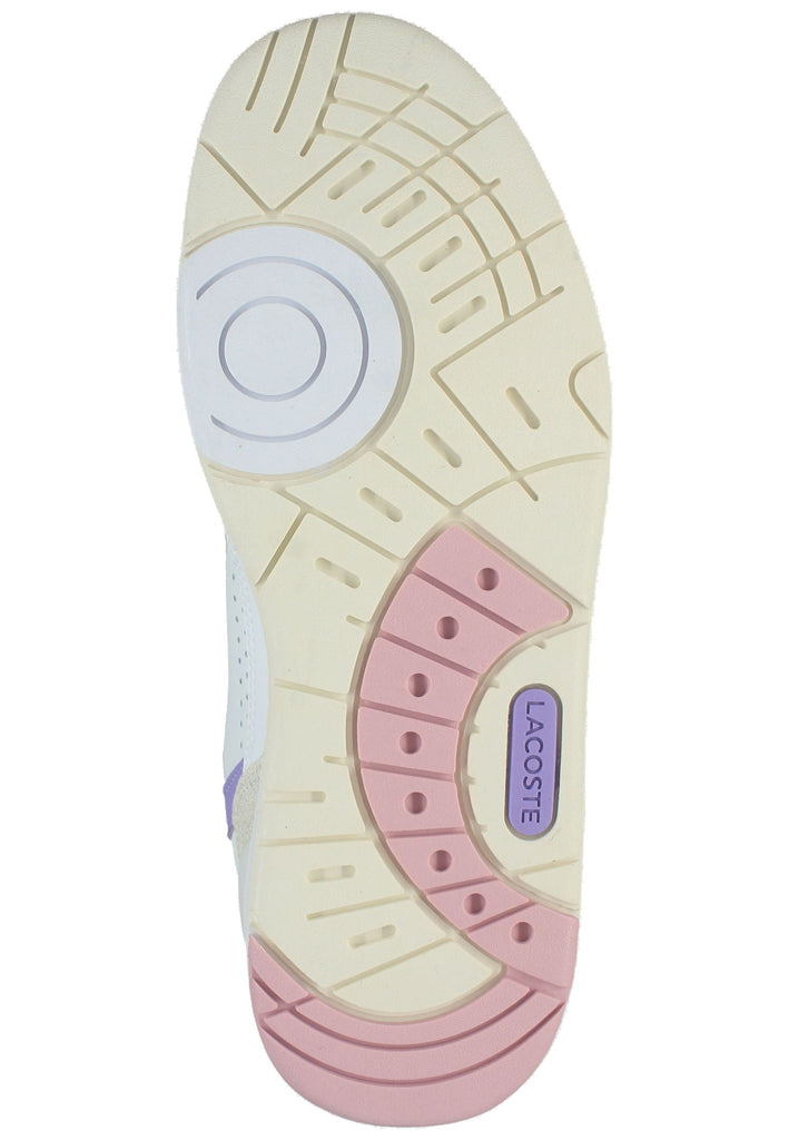 Lacoste Sneaker Leder/Textil Weiß/Pink