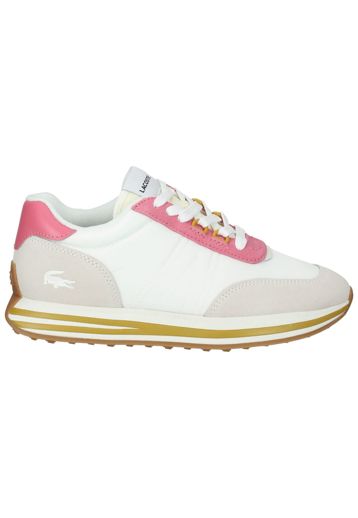 Lacoste Sneaker Leder/Textil Weiß/Pink