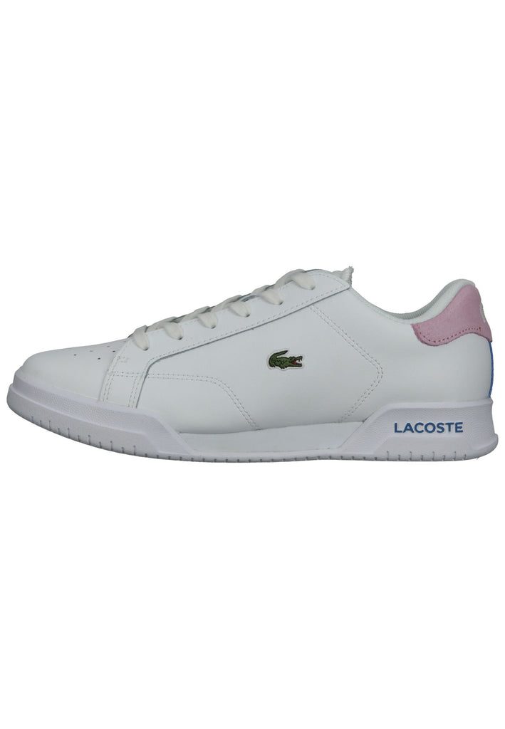 Lacoste Sneaker Leder/Textil Weiß/Rosa