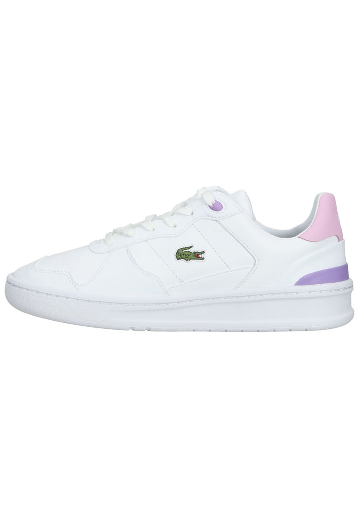 Lacoste Sneaker Leder/Textil Weiß/Rosa