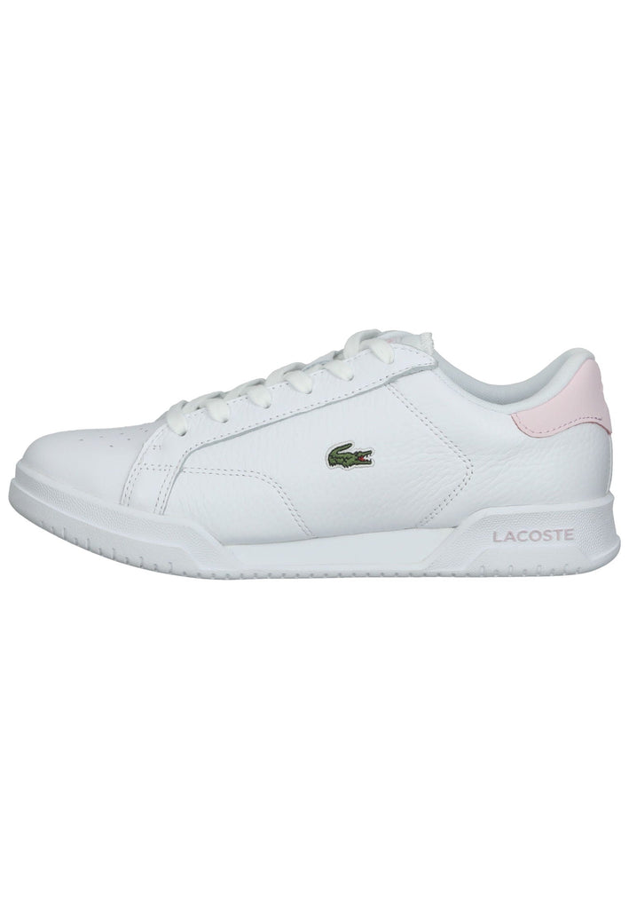 Lacoste Sneaker Leder/Textil Weiß/Rosa