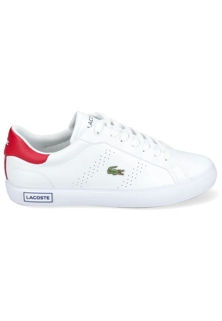 Lacoste Sneaker Leder/Textil Weiß/Rot