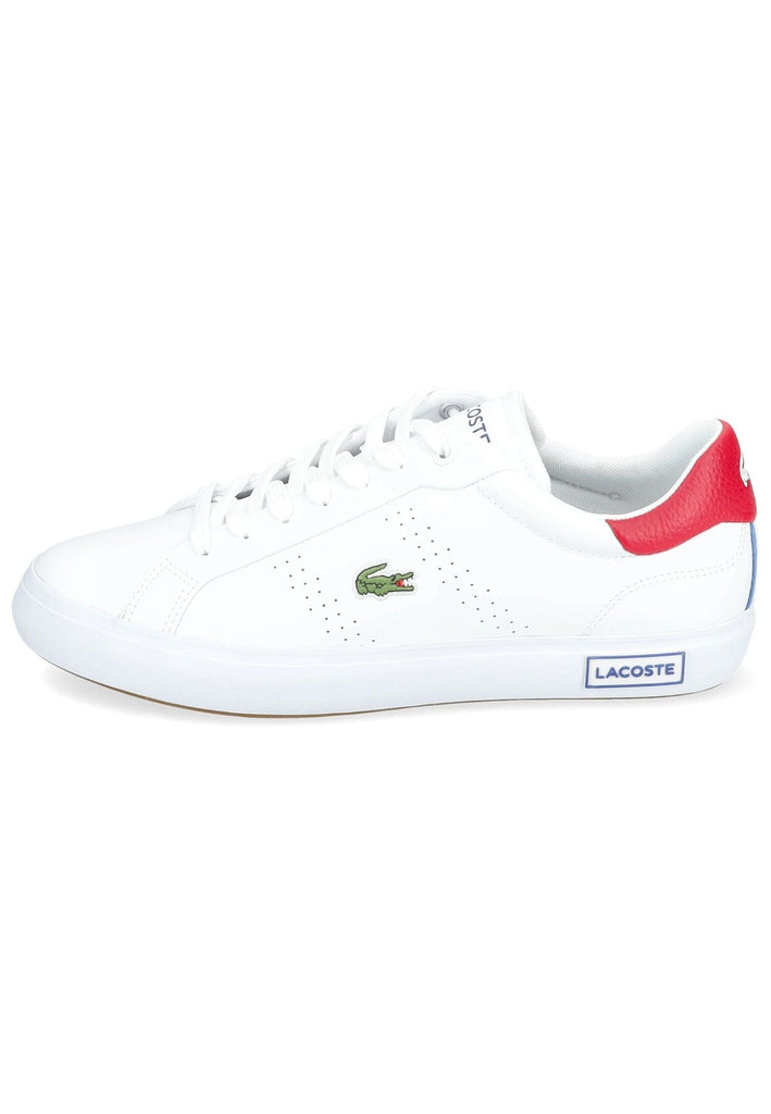 Lacoste Sneaker Leder/Textil Weiß/Rot