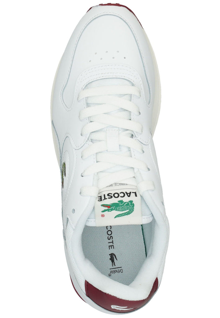 Lacoste Sneaker Leder/Textil Weiß/Rot