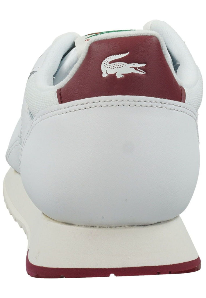 Lacoste Sneaker Leder/Textil Weiß/Rot