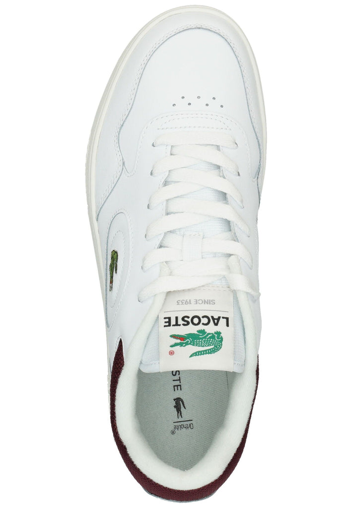 Lacoste Sneaker Leder/Textil Weiß/Rot