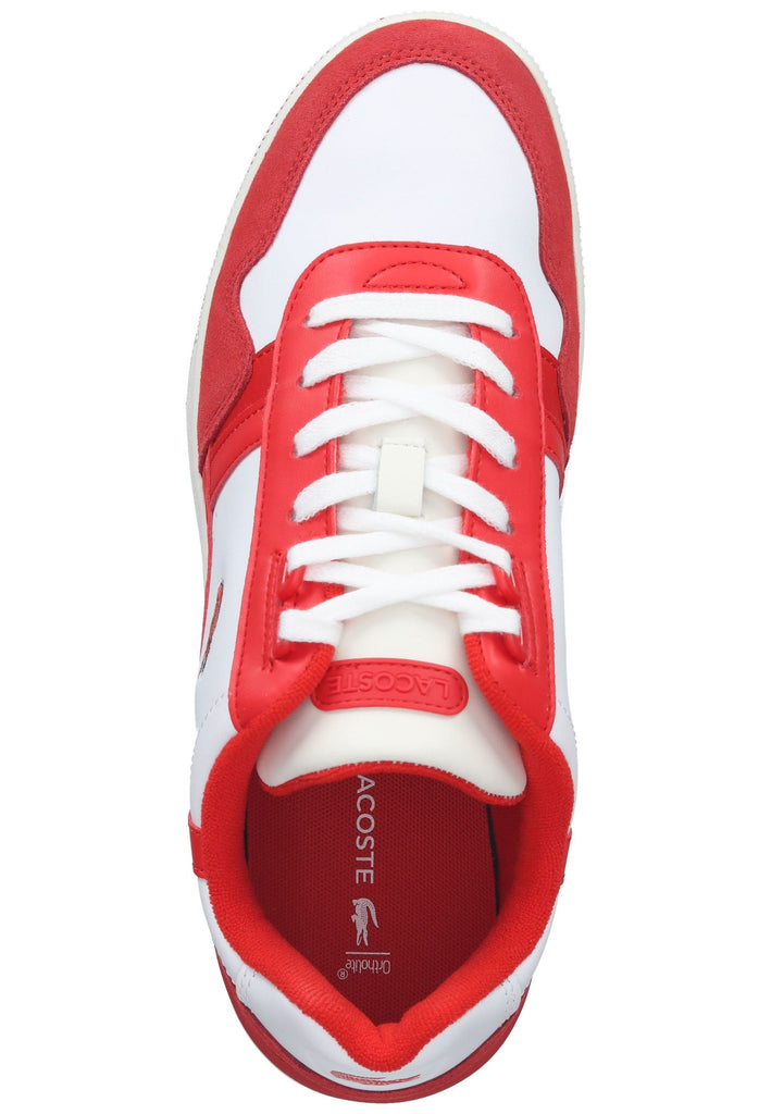 Lacoste Sneaker Leder/Textil Weiß/Rot